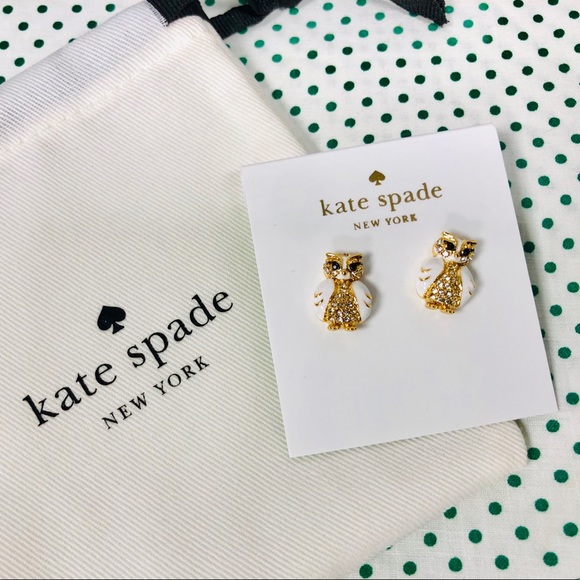 KATE SPADE • Owl Stud Earrings - Picture 3 of 7